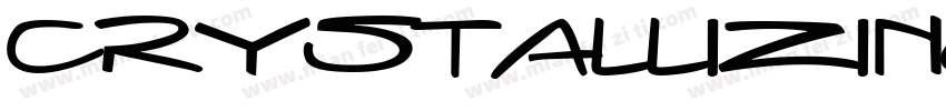 CRYSTALLIZING STRAIGHT字体转换